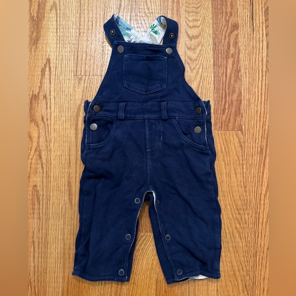 Baby Boden navy overalls, 3-6 mo